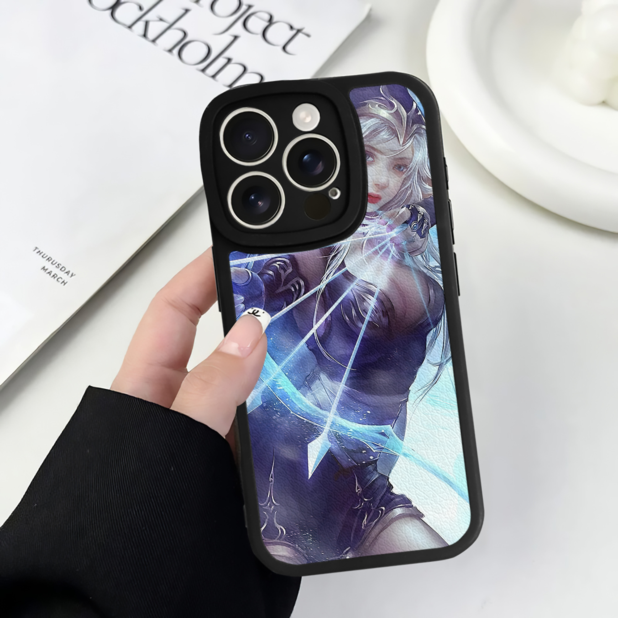 リーグ・オブ・レジェンド League of Legends LOL 【iPhone 16シリーズ対応】シリコンスマホケース（レザー調） 材質：シリコン